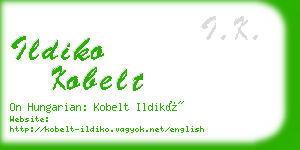 ildiko kobelt business card